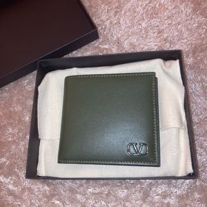 Pine green Valentino wallet never used